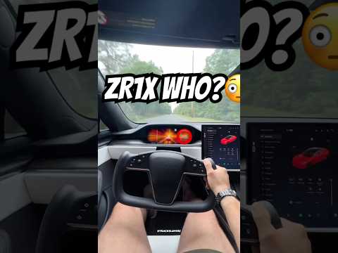 CORVETTE ZR1X GETS WALKED BY 2026 TESLA ROADSTER 😳