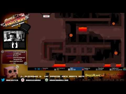Super Meat Boy any% speed run  - 19mn41s