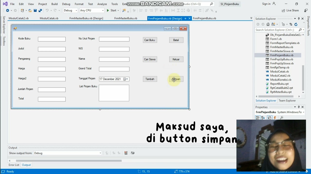 [KKIT 45119 - PRAKTIKUM PEMROGRAMAN VISUAL]: Form Laporan