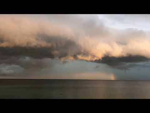 Spectacular Shelf Cloud and Thunderstorm Over Tampa Bay St. Petersburg Florida September 8, 2020