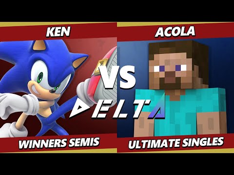 Delta 5 Top 8 - KEN (Sonic) Vs. Acola (Steve) Smash Ultimate - SSBU