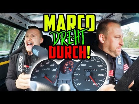 Mit 3BAR über die AUTOBAHN! - Audi Coupé 5Zylinder TURBO! - Marco geht ans LIMIT!
