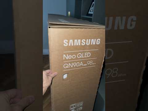 SAMSUNG’s 98” INCH Neo QLED. Brand NEW hands on and unboxing! #samsungtv #bigtv #qledtv #8ktv