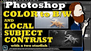 Black and White Conversion in Photoshop (Local Subject Contrast}