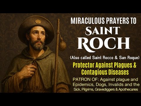 MIRACULOUS PRAYER TO SAINT ROCH - SAINT ROCCO - SAN ROQUE - PROTECTOR AGAINST PLAGUE & ALL SICKNESS