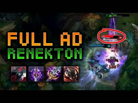 FULL AD RENEKTON MID LANE! THE ULTIMATE ASSASSIN! - League of Legends Gameplay