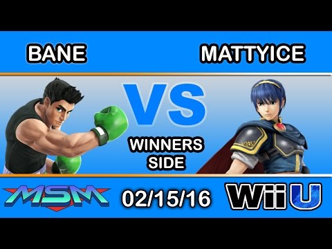MSM 37 - PC | Bane (Little Mac) Vs. 2GG | MattyIce (Marth) Winners Side - Smash Wii U