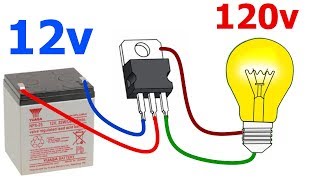 Como hacer un inversor de voltaje con un solo transistor!