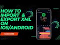 How to Import and Export an XML on IOS/ANDROID alightmotion #alightmotiontutorial