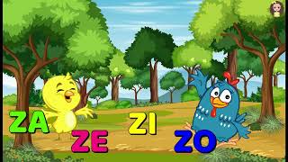 Família Silábica do Z - ZA, ZE, ZI, ZO, ZU