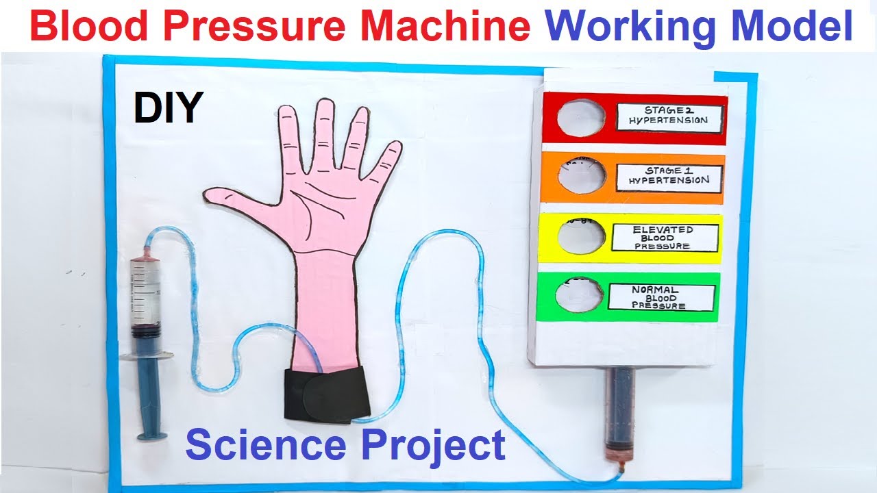 blood pressure machine working model for science project exhibition  - biology project | craftpiller