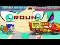 Mugen Battle Sonic Pikachu Lightning And Staryu Vs Spongebob Pac Man Skipper And Knuckles