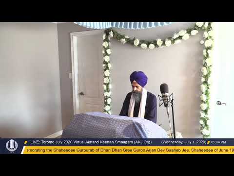 014 Toronto July 2020 Wednesday Evening Rehrass Saaheb -   Bhai Jaswant Singh Jee Toronto