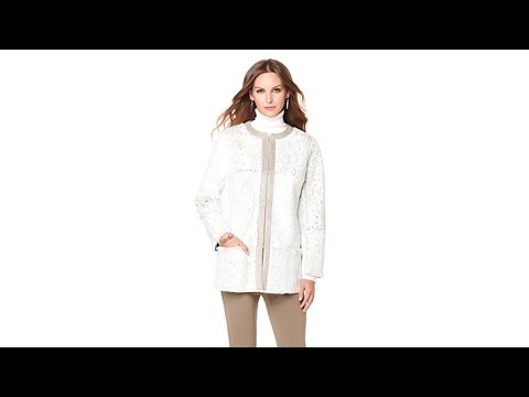 Chi by Falchi Bonded Walker Faux Fur Coat