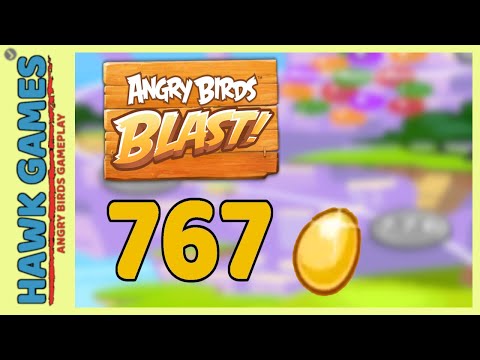 Angry Birds Blast Level 767 - 3 Stars Walkthrough, No Boosters