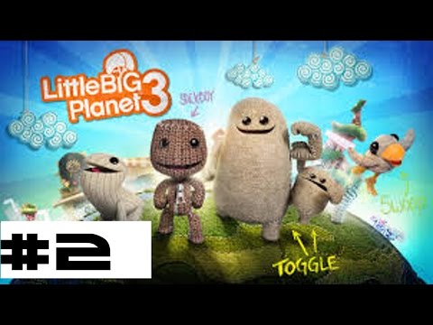 Little Big Planet 3 Gameplay Walkthrough Part 2-Stitchem Manor