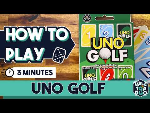 How to Play UNO Golf - Full tutorial