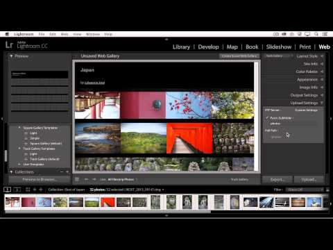 Lightroom CC - Using the Web Module to Create Galleries | Adobe Lightroom