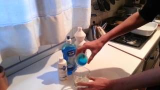 REAZIONE CHIMICA; acqua ossigenata + candeggina