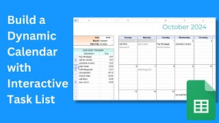 Download the video "Build a DYNAMIC CALENDAR in Google Sheets without Complicated Formulas."