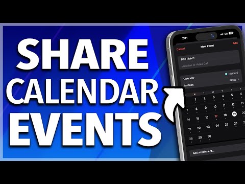 How To Share Events on iPhone Calendar