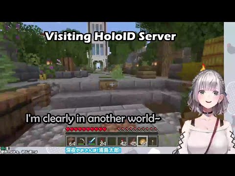 Noel's Reaction When Visiting HololiveID Minecraft Server and Surprised When She Spawned on A Ship