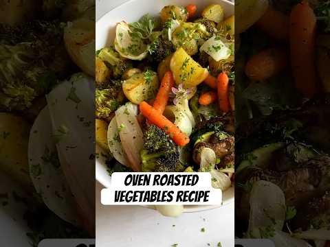 Easiest Oven Roasted Vegetables — No Mess or cleanup!