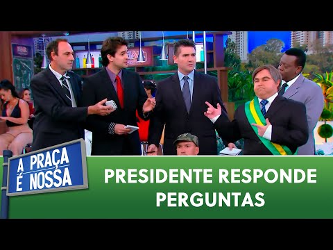 Presidente responde perguntas