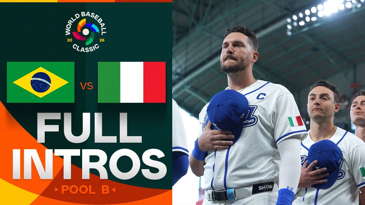 FULL INTROS for Brazil, Italy before the 2026 World Baseball Classic Pool B showdown!