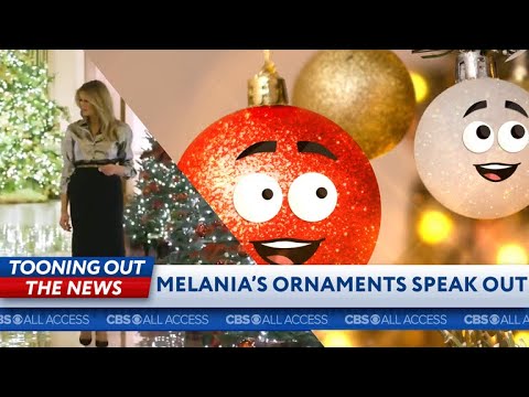 梅拉尼婭的聖誕樹飾品注意到了特朗普正在失去它。 (Melania's Christmas tree ornaments notice Trump is losing it)