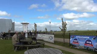 preview picture of video 'Hawker Hurricane Mk IIB BE505 - Sywell Museum Opening 19/04/2014'