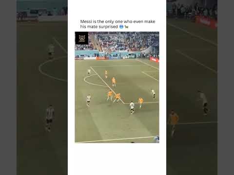 Messi is the only one who even makes his mate surprised 😯