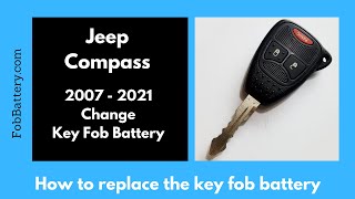 Jeep Compass Key Fob Battery Replacement (2007 - 2021)