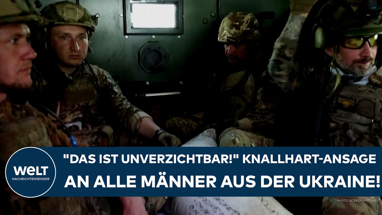 PUTINS KRIEG: "Das ist unverzichtbar!" Knallharte Ansage an alle Männer aus der Ukraine!