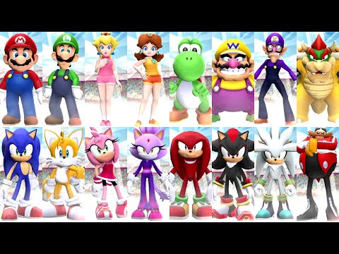 Mario and Sonic at the London 2012 Olympic Games - All Characters