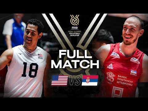 🇺🇸 USA vs 🇷🇸 SRB - Paris 2024 Olympic Qualification Tournament | Full Match - Volleyball