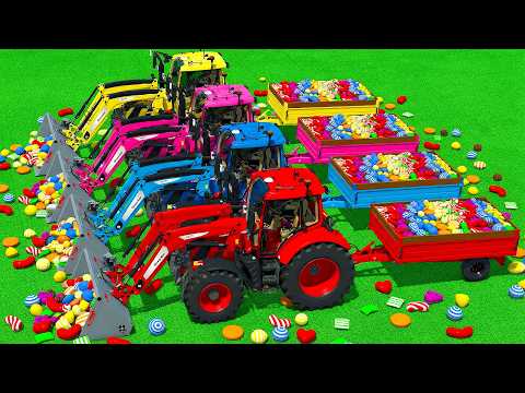 LOAD AND TRANSPORT CANDY WITH FENDT TRACTORS & HARVEST CORN – Farming Simulator 25