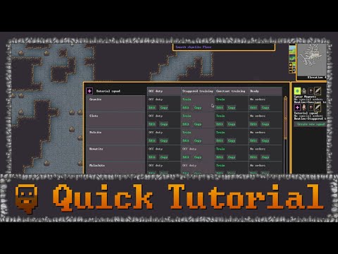 Dwarf Fortress - Quick Tutorial - Military Squads