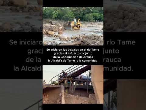 Trabajo de intervención en el Rio Tame