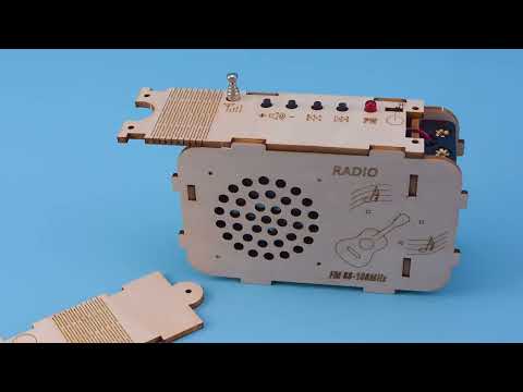 ICStation DIY Wooden Radio Kit