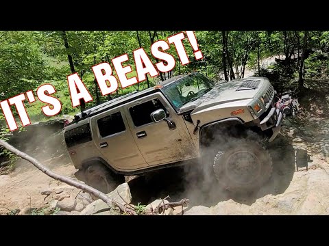 Hummer H2 DESTROYS JEEPS on the Trail!