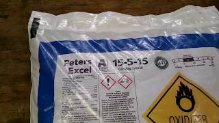 Orchids............Peter's Excel Fertilizer 15-5-15-5-2   N-P-K-Ca-Mg