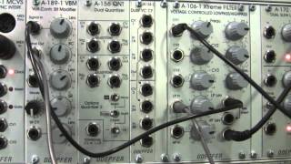 Video thumbnail for Doepfer A106 Xtreme Lowpass/Highpass Filter Modulation and Resonance Part Two by Raul's World of Synths