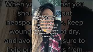 Let’s talk about #wounds. Derms do not recommend using Neosporin on wounds ... #dermbypark #shorts