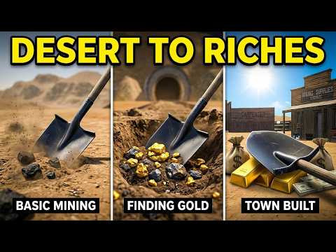 Starting a Gold Rush Town in the Worst Location Possible | Wild West Miner Simulator