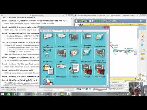 [CCNA Security] 4.1.2.5 Packet Tracer - Configure IP ACLs to Mitigate Attacks