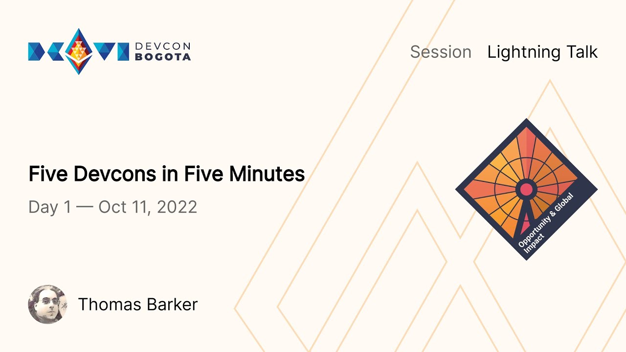 Five Devcons in Five Minutes preview