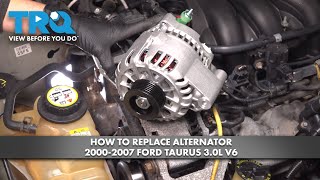 How to Replace Alternator 2000-2007 Ford Taurus 3.0L V6