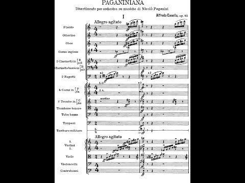 Paganiniana Op.65 By Alfredo Casella (with Score)