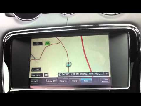 The Jaguar XJ sedan's double view screen concept.